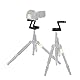 Topiky Z Flex Tilt Stativkopf, Aluminiumlegierung Folding Z-Form Tilt Pan Head Schnellwechselplatte Halterung für DSLR-Kamera Camcorder Stativ Slider Rail