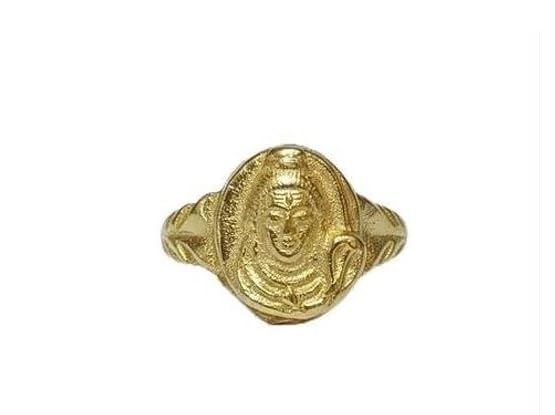 PADMAVATHI ENTERPRISES Lord Shiva Ring For Men Women Mahadev Temple Design Spiritual Finger Ring Size Nine Gold-image-25