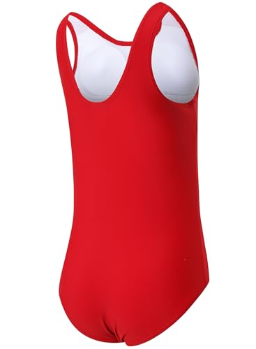 Image of One Piece Swimsuit for Girls 6-16 Years with Removable Chest Pad Quick Dry & Stretchy for Swim Team Beach