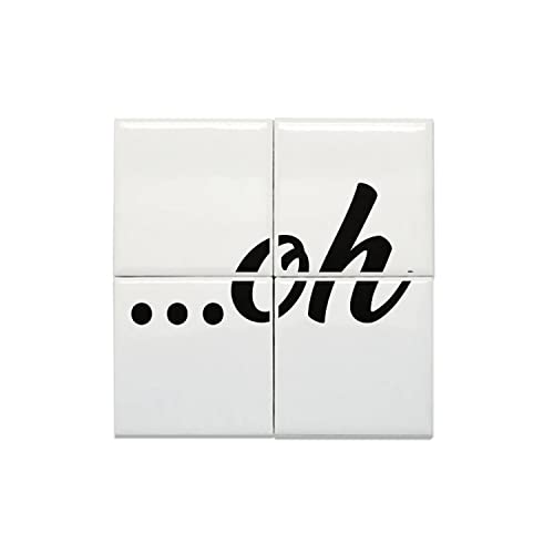 Carreaux céramique décoratifs 20x20 cm style bande dessinée BD lot de 4