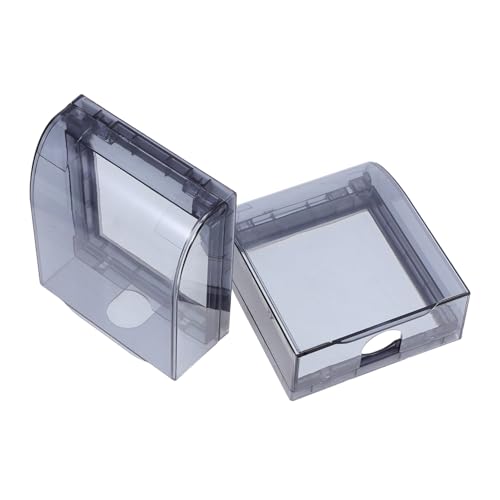 Veemoon 2pcs Bathroom Outlet Cover Weatherproof Socket Box Socket Box Outlet Protector Receptacle Cover Humid Environment Safe Easy to Install Without Tools