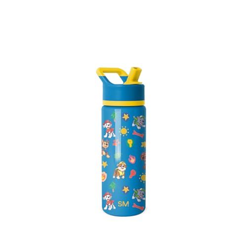 Simple Modern Kids Summit Water Bottle with Straw Lid | Paw Patrol 18oz Stainless Steel Cup Insulated Tumbler for Toddlers, School | Outdoor...