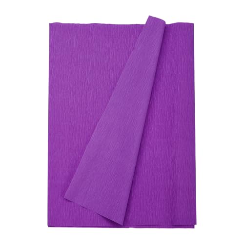 Image of MECCANIXITY Crepe Paper Roll 8.2ft Long 13 Inch Wide for Wedding Ceremony Various Large Festivals Decoration, Dark Purple