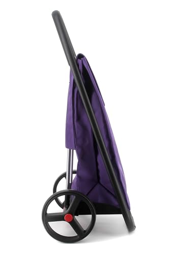 Einkaufstrolley Rolser COM MF Black Tube 2 große Räder - Violett – Bild 3