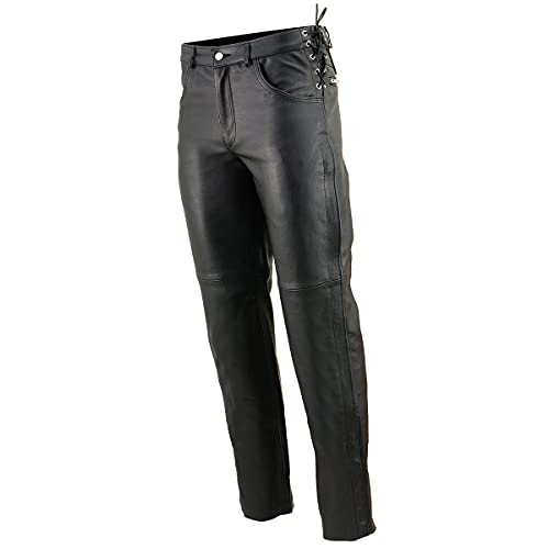 Image of Milwaukee Leather Men's Premium Classic Casual Leather Motorcycle Riding Pants