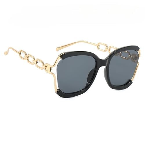 Empress Chain-Link Sunglasses Women Men Metal Trendy Sun Glasses Shades UV400 Luxury Sunglasses