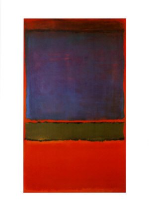 Peinture à l'huile Mark Rothko No 6 tableau art moderne grand format 30x36 pouces