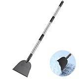 Snow Shovel, Ice Scraper Tool for Driveway,Floor Scraper Long Handle Heavy Duty for Cleaning Weed Removal Tool for Road Outdoor Garden