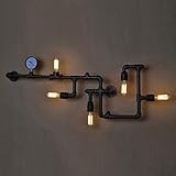 Diese Vintage-Wandleuchte ist mit einem Retro-Steampunk-Finish versehen, das Ihrem Zuhause einen eleganten, industriellen Touch verleiht, der zu einer Reihe moderner Wohnumgebungen passt.