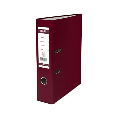 BANTEX 100551803 Lever Arch File A4 5 cm Pack of 20 Burgundy Cover