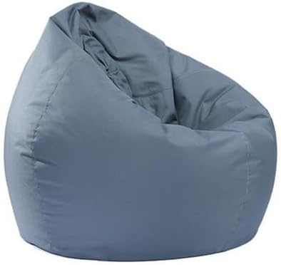 Miniatura 7 de Koolouispoper Lazy BeanBag - Sillas individuales para sofá sin relleno, color sólido, impermeable, Oxford, puf, puff puff para sofá tatami (XL, 39.4