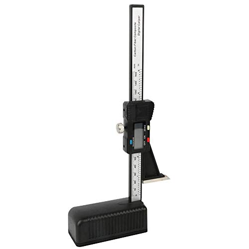 Calibrador digital de altura para carpintería, herramienta de medición electrónica de plástico, medidor de altura magnético, negro Cover