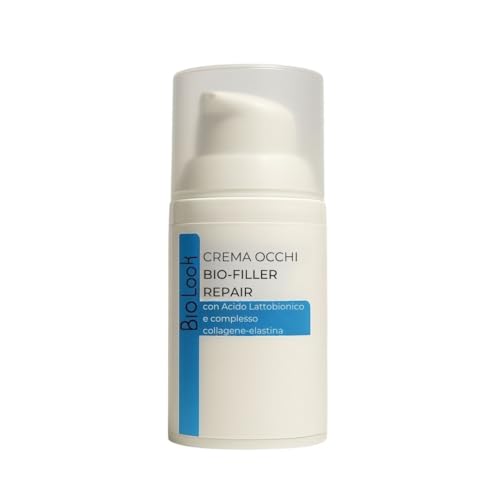 Crema Contorno Occhi Anti-Borse con Caffeina, Collagene, Acido Lattobionico–Levigante, Drenante, Tonificante-Anti Aloni Scuri – Per Occhi Gonfi, Stanchi, Cedimento Palpebre e Zampe Gallina
