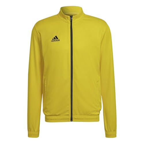 100% poliestere (riciclato) adidas Uomo Entrada 22 Track Jacket, Team Yellow / Black, M