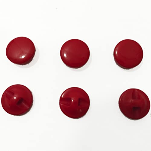 Nazarene Hemispherical Resin Buttons, 144 Pieces/Tube, Available in 13 Colours and 4 Sizes for Crafts Sewing - Image 2