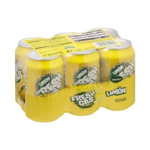 Refresco de limón Hacendado fresh gas 6 latas x 330 ml Pack 2