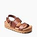 Reef Vista Hi Buckle Womens Platform Fashion Sandal, Arch Support, Ultra Soft Cushion Footbed, Espresso, 9.5