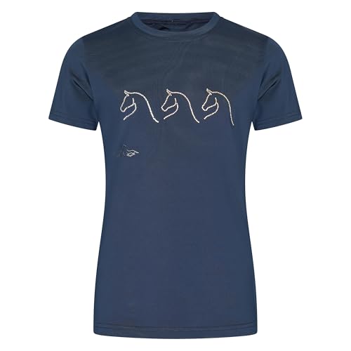 T-shirt HV Polo HVPWesla enfant bleu marine respirant et ultra résistant