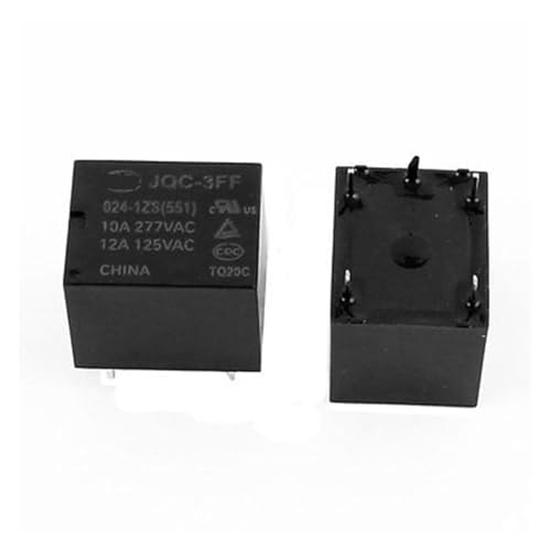 Relais JQC-3FF 012-1ZS 511 SPDT 24VDC lot de 5 pièces pour circuit imprimé