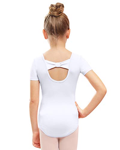 Image of Stelle Leotard for Girls Black Ballet Dance Leotard Gymnastics Outfits with Bow Back (Toddler /Little /Big Kids)