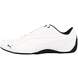  PUMA Unisex Sneakers knöchelfrei Drift Cat 5 Leder, Weiß Weiß Blau Himmel, 42.5 EU