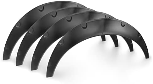 Universal 2"/50mm Flexible Fender Flares Kit Set of 4, Wide Body Wheel Arch Protectors for Cars, SUVs and Off-Road Vehicles