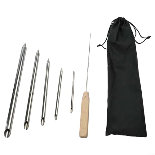 MeevrgR Kit de herramientas de empalme de cuerda para una rápida recuperación y conexión, incluye 5 tamaños de junta para cables trenzados y tejidos, ideal para marineros, excursionistas, artesanos