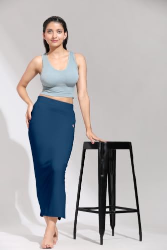 Image of TRENDMALLS Women's Polyester Spandex Stretchable Straight Saree Shapewear Petticoat for Women, Cotton Blended, Skirts for Women, Saree Shaper
