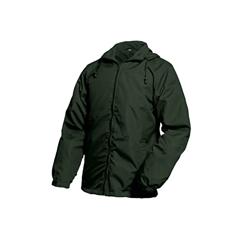 Image of Lansbojun Mens Windbreaker Waterproof Packable Rain Jacket with Hood Wind Breaker Green L