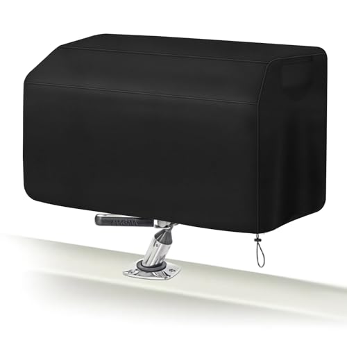 Jpurxc BOAT GRILL COVER 900D Heavy Duty Tear-Resistant Rectangular Marine Grill Cover For The Magma Products Cabo cover