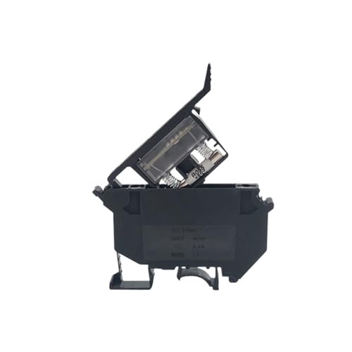 DWFSKZKV 50Pcs UK5-HESI Fuse Modular with LED 24V/220V Screw Electrical Disconnect Wire Connector Din Rail Terminal Block UK-5-HESILED (Color : Gray-Without LED, Size : Without Fuse)