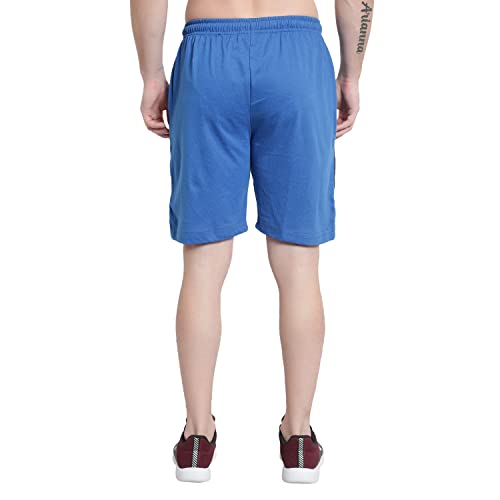 Image of DIA A DIA Men's Cotton Shorts with Zipper Pockets - Elastic Waist with Drawstring, Comfortable Casual & Gym Shorts for Men, Sizes M to 5XL (28-46 Inch Waist), Plus Sizes