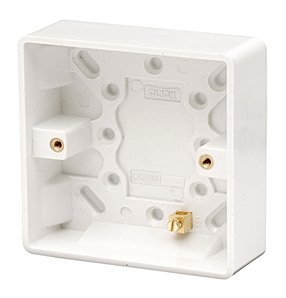 Click Mode CMA081 1 Gang 25mm White Pattress Box