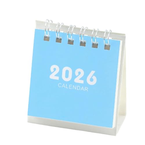 ポータブル 2026 年 17 か月卓上カレンダー ツインコイル バインディング 2025 8 月-2026 12 月 オフィス ホーム プランナー 省スペース卓上カレンダー