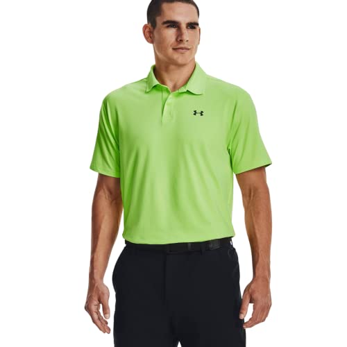 Under Armour Men's Polo Shirt Nylon/Elastane Blend (as1, Alpha, m, Regular, Regular, Quirky Lime/Pitch Grey 752)