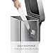 simplehuman 55 Liter / 14.5 Gallon Rectangular Hands-Free Kitchen Step Trash Can with Soft-Close Lid, Brushed Stainless Steel