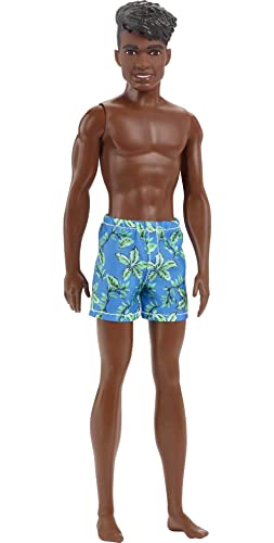 Muñeco Barbie Ken Playa con Traje Azul miniatura 1