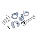 Car Door Lock Repair Kit Front Left Right Door Lock Cylinder Repair Kit Replacement Parts for E46 3 Series 1998-2005