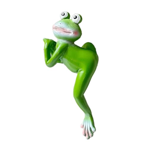 Baoblaze Statuetta di Rana con Vaso di Fiori, Decorazione Divertente, Graziosa, Ornamento, Statua di Rana, Scultura di Animali per Esterni, Cortile, Tavolo, Ba, Stile B