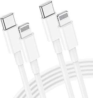 USB C to Lightning Cable 2M/6FtiPhone USBC to Lightning CableMFi Certifiedlighting to usb c fast charging cable Compatible with iPhone 14/13/13 Pro/12/12 Pro/11/ Xs/XR/X 8/7/SE/iPad2 Pack