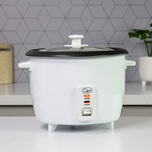 Quest 1.8 Litre Rice Cooker/Up To 9 Servings/Food Warmer Function/Non-Stick Inner Pot/Clear Viewing Lid/With Spoon & Measuring Cup / 700W (35550) - Image 3