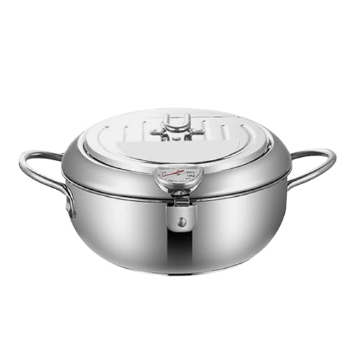 Friteuse de cuisine en inox durable équipée d'un thermographe précis