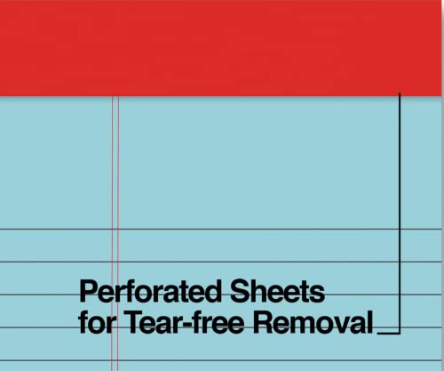 1Intheoffice Legal Jr Legal Pads 5X8, Colored Legal Pads, Small Legal Notepads, Narrow Ruled Note Pad, White, 50 Sheets/Pad, (12 /Pack) #TOP2