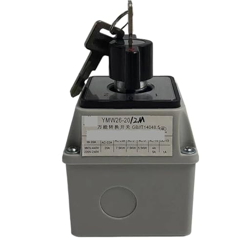 Commutateur à came YMW26-20/2MS isolation renforcée 20A