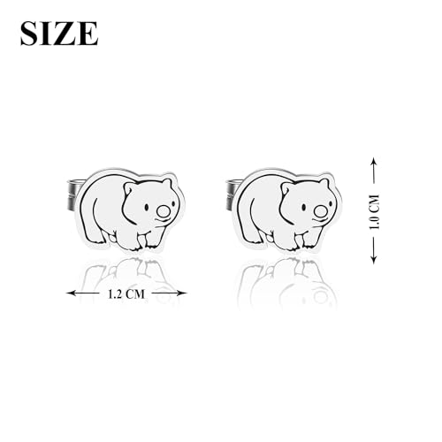 OKEYCH Wombat Lover Gift Wombats Stud Earrings Who Loves Wombats Jewelry Wombat Merch2