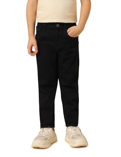 Image of U.S. Polo ASSN. Slim Fit Jeans for Boys - Five Pockets, Mid-Rise Waist, Casual Kids Wear