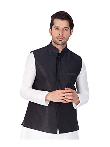 Elina fashion Men's Indian Nehru Jacket || Ethnic Jodhpuri Bandhgala Sleeve Less Waistcoat ONLY
