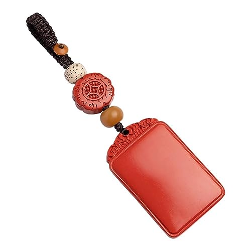 Porte-clés cinabre de voiture et ornement de sac aux finitions soignées
