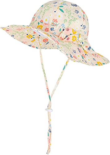 Baby Girl Sun Hat Summer Beach Hats With Upf 50+ Toddler Infant With Wide Brim Strap Outdoor Bucket Hats #TOP27