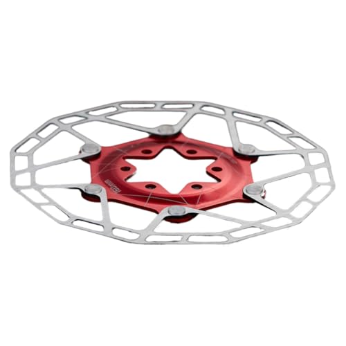Mikikit Floating Bike Disc Brake Rotor Lightweight Mountain Bike Replacement Part Enhanced Friction Design Durable Construction for Road and Mountain Biking